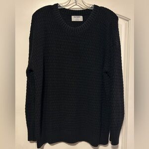 Old Navy Tunic Length Knit Navy Sweater - L